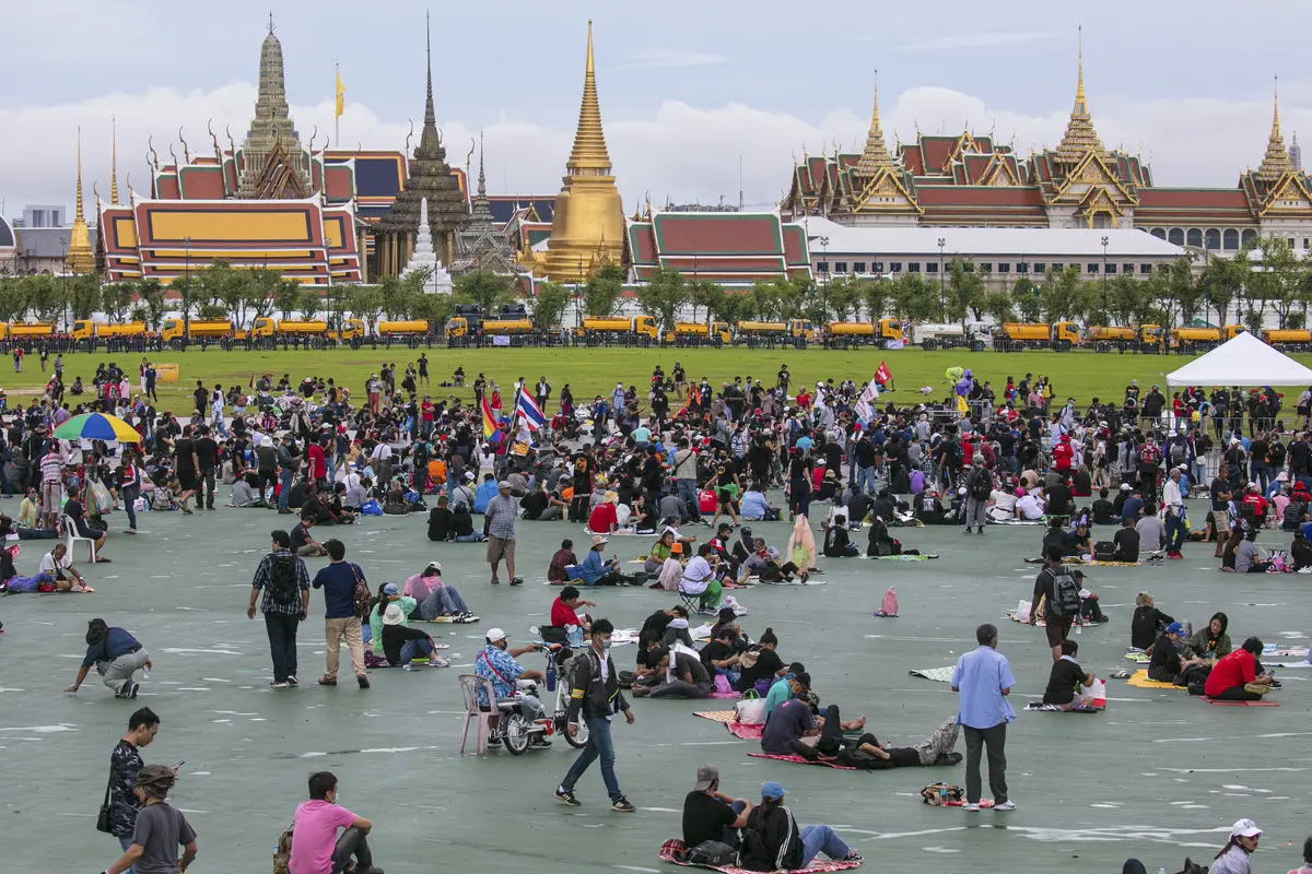 Begini Suasana Aksi Unjuk Rasa Warga Thailand