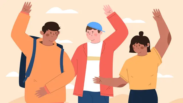Ilustrasi selamat jalan, sampai jumpa, selamat tinggal, hati-hati di jalan
