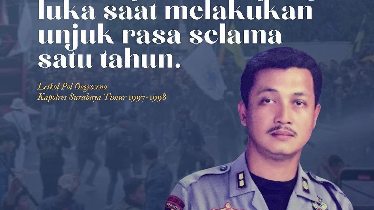 Foto Lawas Eks Wakapolri saat jadi Kapolres Surabaya Timur Tahun 1998,