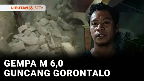 VIDEO: Gempa M 6,0 Guncang Gorontalo, Warga Panik Selamatkan Bayi di dalam Toko