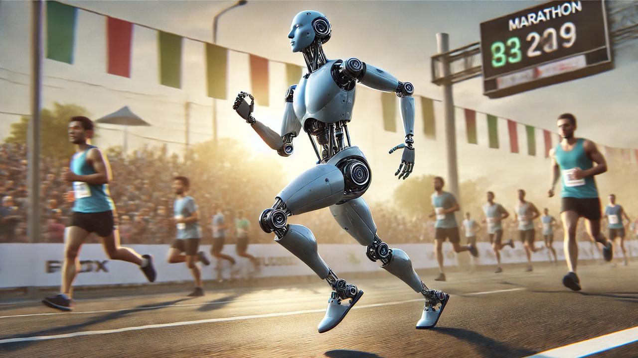 Robot Manusia ini Ikutan Lari Marathon