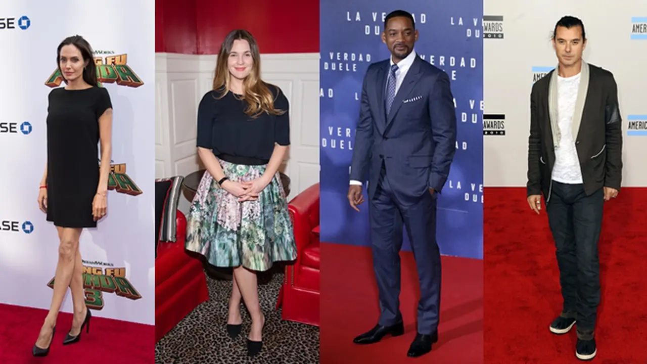 Angelina Jolie, Drew Barrymore, Will Smith, dan Gavin Rossdale