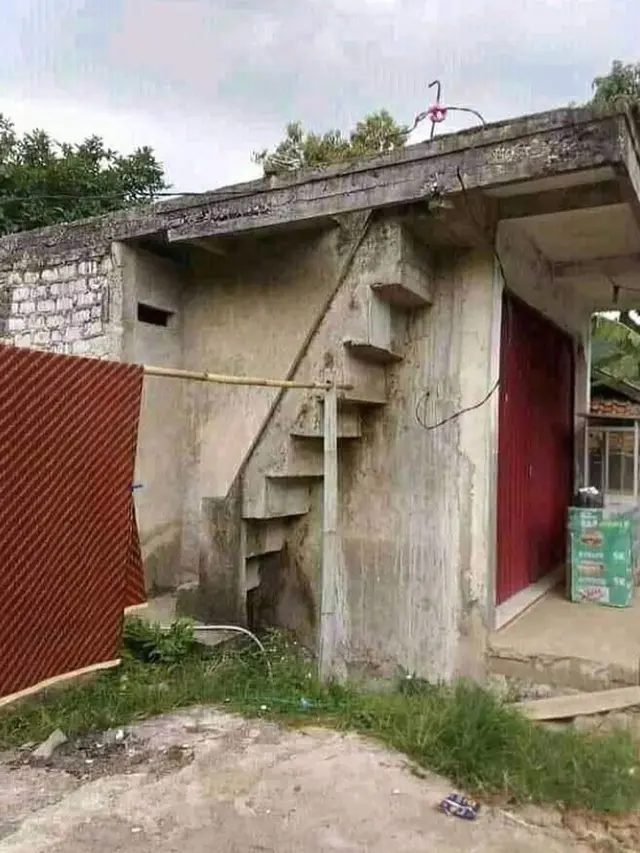 6 Desain Tangga Ini Absurd Banget, Bikin Takut Melewatinya