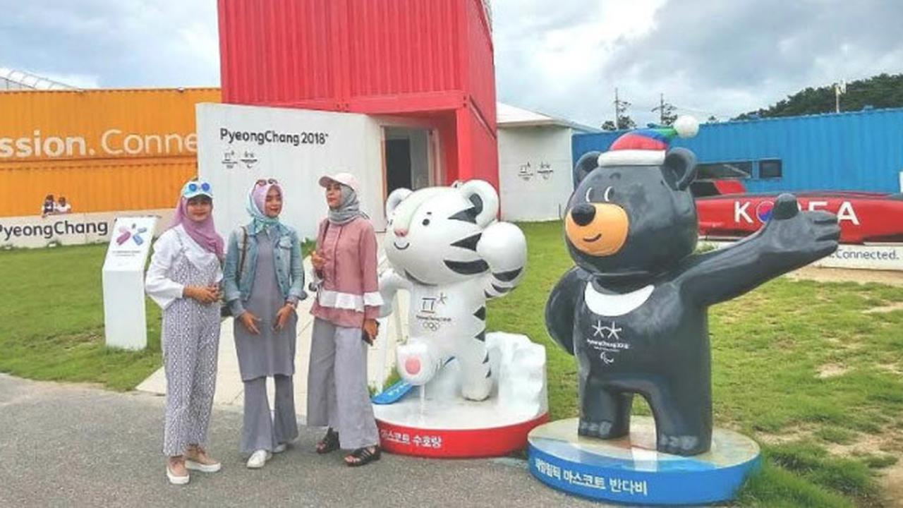 Puteri Muslimah Indonesia 2017 Berkunjung ke Korea Selatan