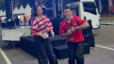 Ganindra Bimo dan Andrea Dian Nonton Timnas, Dukung Garuda di FIFA ASEAN Cup