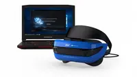 Headset besutan Acer yang berbasis teknologi Mixed Reality dari Microsoft (sumber: techcrunch.com)