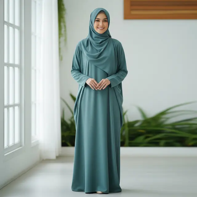 9 Model Gamis Simple Polos Elegan Anti Bau, Tampil Anggun Bebas Khawatir