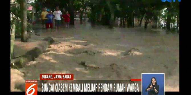 Sungai Ciasem Meluap, Banjir Rendam 2 Desa di Subang