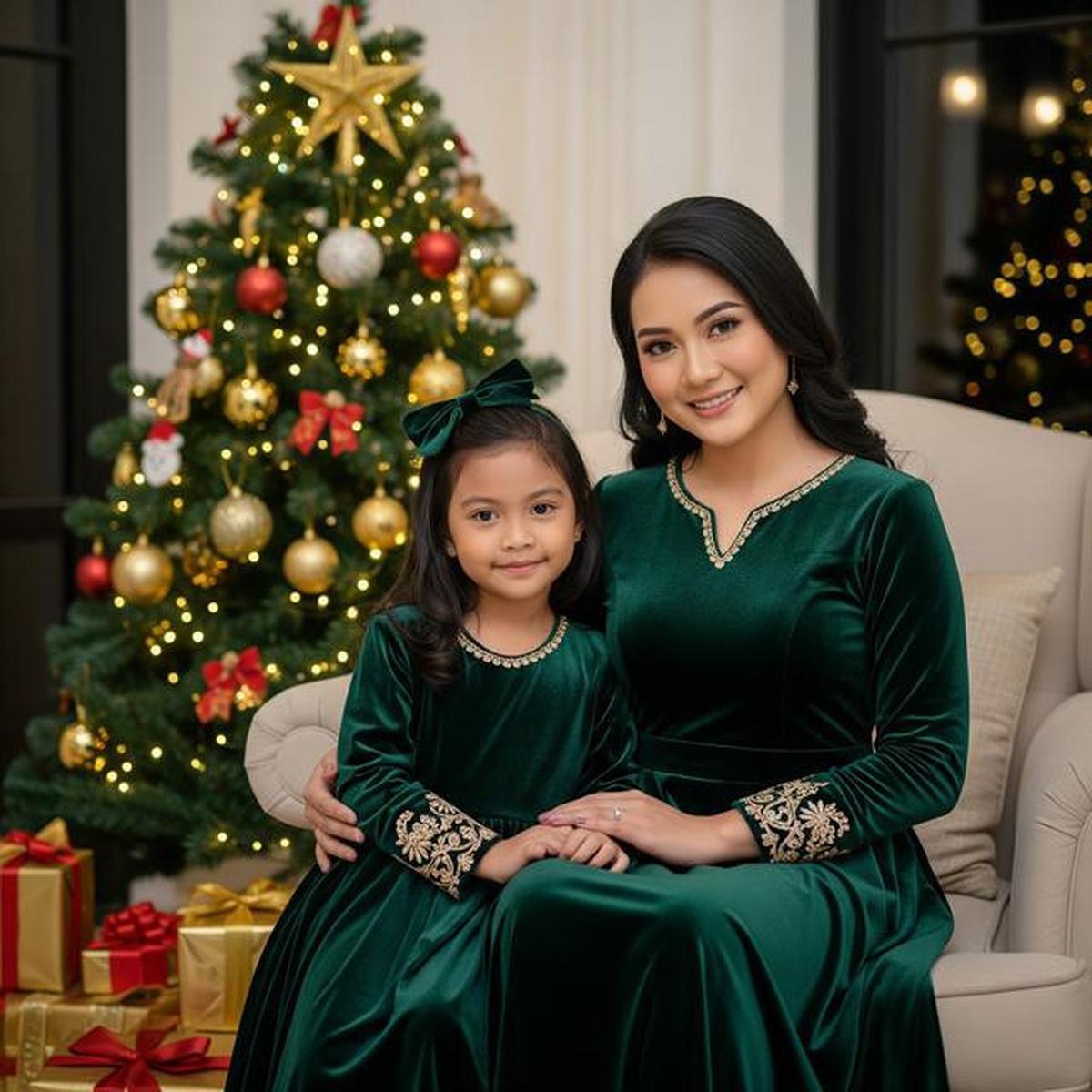 7 Rekomendasi Dress Natal Hijau 2025 dengan Potongan Elegan untuk Semua Usia