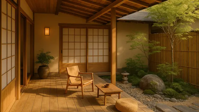 Model Teras Gaya Zen Jepang