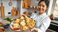 resep gyoza ayam ©Ilustrasi dibuat AI