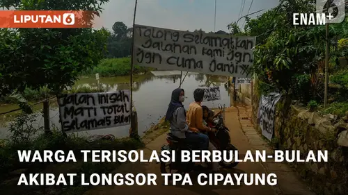 VIDEO: Sampah TPA Cipayung Longsor ke Kali Pesanggrahan, Jalan dan Rumah Warga Terisolir