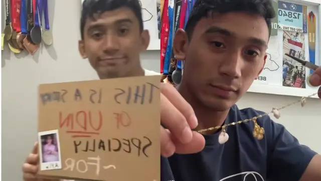 Model Gelang Manik-Manik Buatan Daffa Wardhana untuk Ariel Tatum/ Instagram @daffawardhana