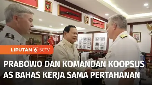 VIDEO: Prabowo Terima Kunjungan Komandan Koopsus AS, Bahas Kemitraan Bidang Pertahanan