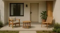 Model&nbsp;Teras Depan Rumah yang Hemat Biaya (created by AI)