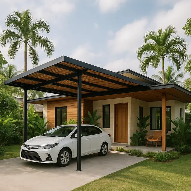 model rumah dengan garasi memadai