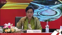 Menteri Keuangan Sri Mulyani Indrawati dalam Konferensi Pers: Nota Keuangan &amp; RUU APBN 2023, Selasa (16/8/2022).