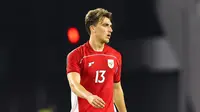 Penyerang Timnas Indonesia, Mauro Zijlstra, menjalani debutnya saat menghadapi Timnas Chinese Taipei di Stadion Gelora Bung Tomo, Surabaya, Jumat (6/9/2025). (Bola.com/Abdul Aziz)