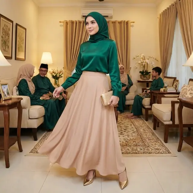 Padu Padan Warna Rok dan Blouse untuk Lebaran 2026 yang Elegan