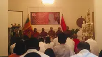 Peringatan Hari Raya Waisak di Kedutaan Besar Sri Lanka di Indonesia (Liputan6.com/Siti Khotimah)