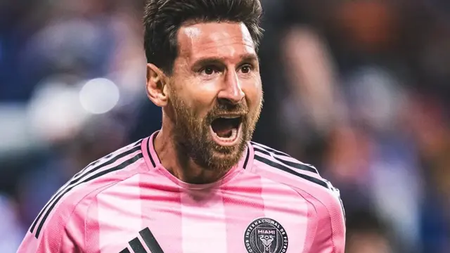 Selebrasi pemain Inter Miami, Lionel Messi
