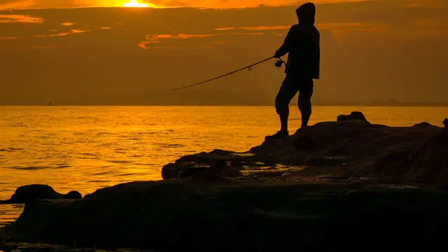 Ilustrasi mimpi, mancing