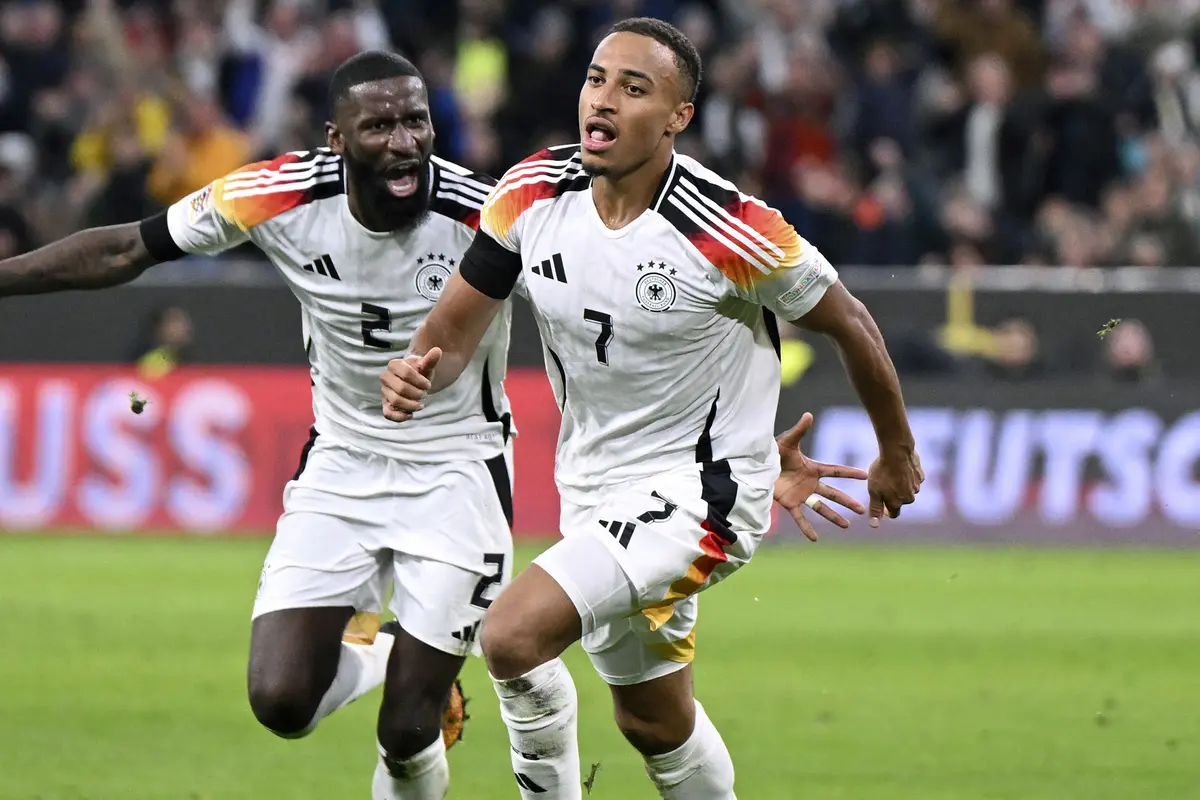 Foto: Debut Gemilang Jamie Leweling, Cetak Gol Kemenangan Jerman ke Gawang Belanda di UEFA Nations League