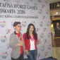 Competition Director Ice Skating TAFISA Games, Wiwin Salim (kiri) saat membuka kejuaraan Ice Skating di TAFISA Games 2016 (Defri Saefullah/Liputan6.com)