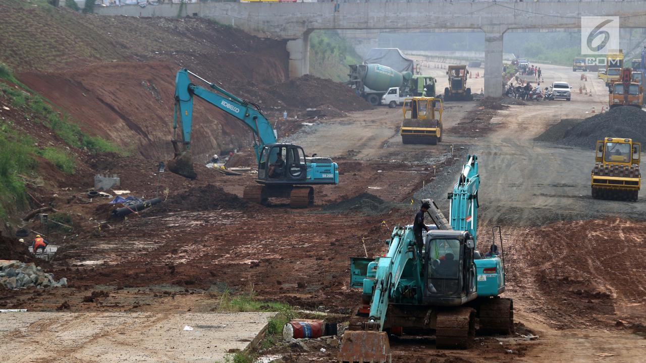 Penyelesaian Proyek Tol Cijago Seksi II Terus Dikerjakan