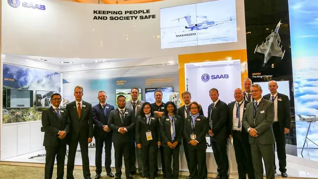 Saab di Indo Defence 2018 Expo & Forum (sumber: Saab Indonesia)