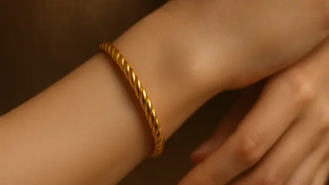 Gelang Emas 12 Gram 24 Karat Model Klasik Lilit
