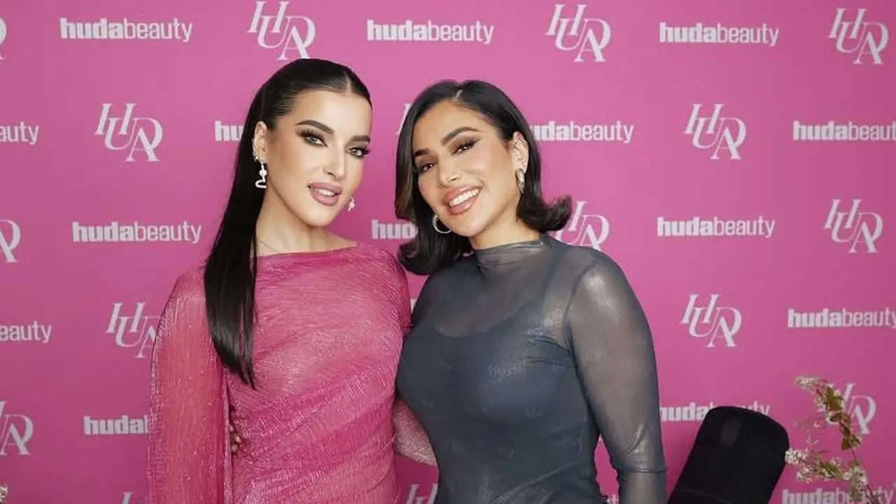 Gaya Tasya Farasya Ketemu Idola, Huda Kattan, Kompak Pakai Gaun Bling-Bling Glamor hingga Ikutan Tren Velocity