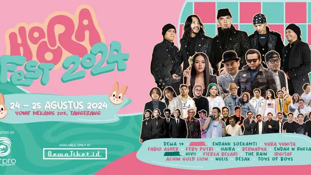 Hoora Fest 2024 bakal berlangsung pada 24 – 25 Agustus 2024 mendatang.