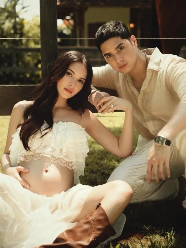 Model Baju Alyssa Daguise saat Umumkan Hamil Anak Pertama