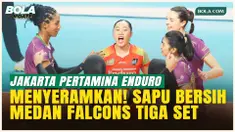 Megawati Cs Terlalu Perkasa! Medan Falcons Dilumat 3-0, Tiket Final Four Aman di Genggaman