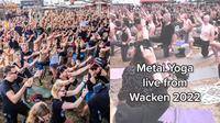 Konser Musik Metal Ini Jadi Pengiring Yoga, Gerakannya Unik Bisa Bakar Kalori (Sumber: Instagram/ackenopenair.official, johanna.rss,)