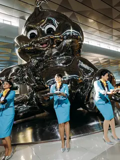 Intip patung Butter Baby di Bandara Internasional Soekarno Hatta yang siap sapa para traveller (Butter Baby)
