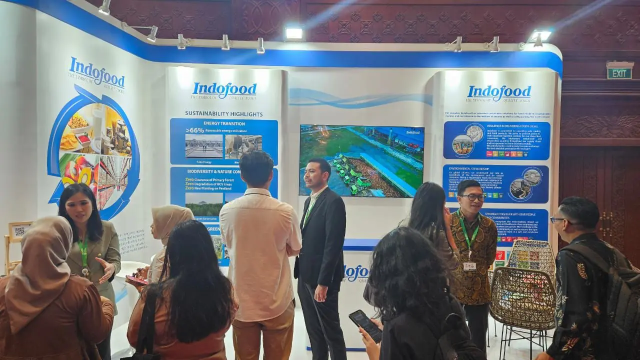 PT Indofood Sukses Makmur Tbk (Indofood) ikut berpartisipasi dalam acara ISF 2024 dengan menampilkan berbagai insiatif yang telah dilakukan dalam program keberlanjutan. (Dok Indofood)