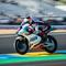 Veda Ega Pratama saat finis posisi enam pada kualifikasi Moto3 Prancis di Sirkuit Le Mans hari Sabtu (09/05/2026). (Honda Team Asia)