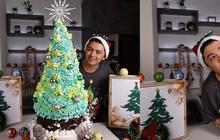 Nicky Tirta Tunjukkan Keahlian Membuat Kue Pohon Natal Besar, Netizen Kagum