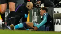 Dele Alli dipastikan absen membela Tottenham Hotspur hingga awal Maret 2019, karena dibekap cedera hamstring. (AFP/Adrian Dennis)