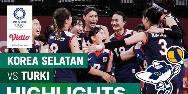 VIDEO: Seru Nih! Laga Perempat Final Voli Putri Olimpiade Tokyo 2020, Korea Selatan Vs Turki