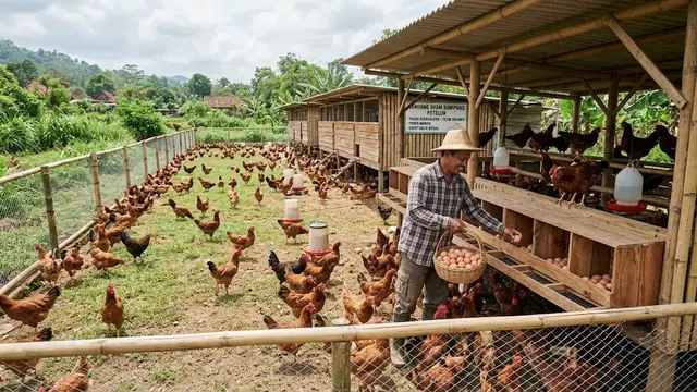Cara Ternak Ayam Kampung Petelur agar Cepat Balik Modal/AI Generated