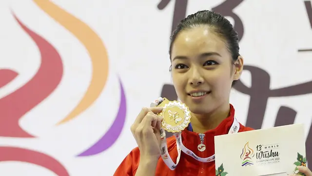 Inilah Aksi Atlet Wushu Indonesia 
