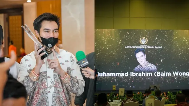 Baim Wong Dianugerahi Artis Peduli Zakat