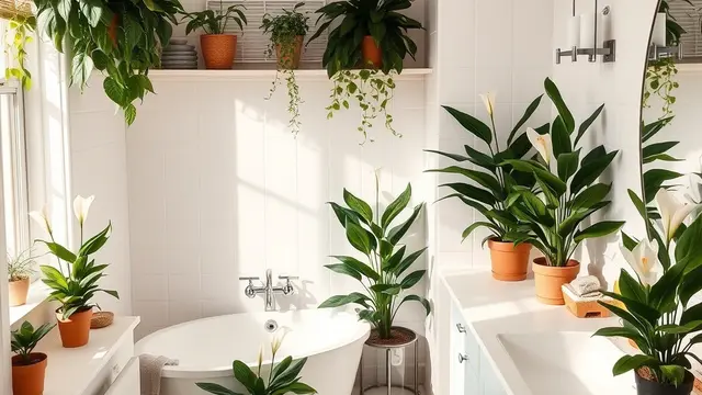 ide tanaman untuk kamar mandi (ilustrasi by qwen.ai)