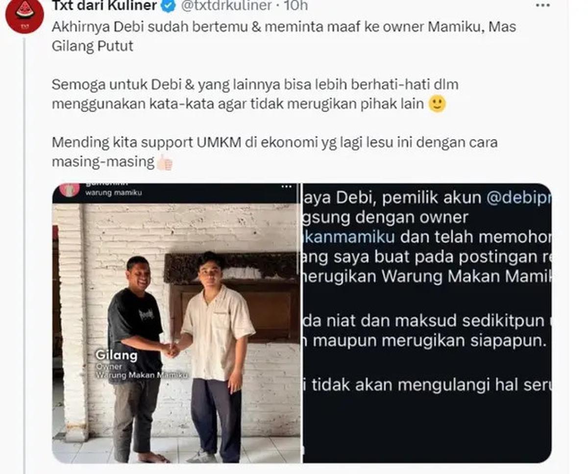 Food Vlogger Kena Blacklist Usai Ulasannya yang Dianggap Menghina Warung Rawon, Berujung Permintaan Maaf