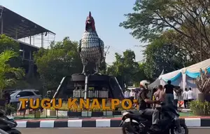 Ratusan Knalpot Brong Sitaan Polisi Disulap Jadi Karya Seni
