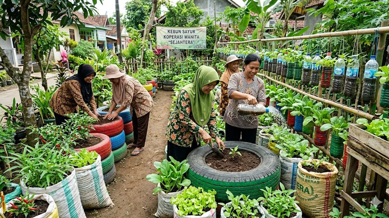 11 Ide Kebun Sayur untuk Ibu-ibu Koperasi Wanita, Mudah Diterapkan dan Sukses