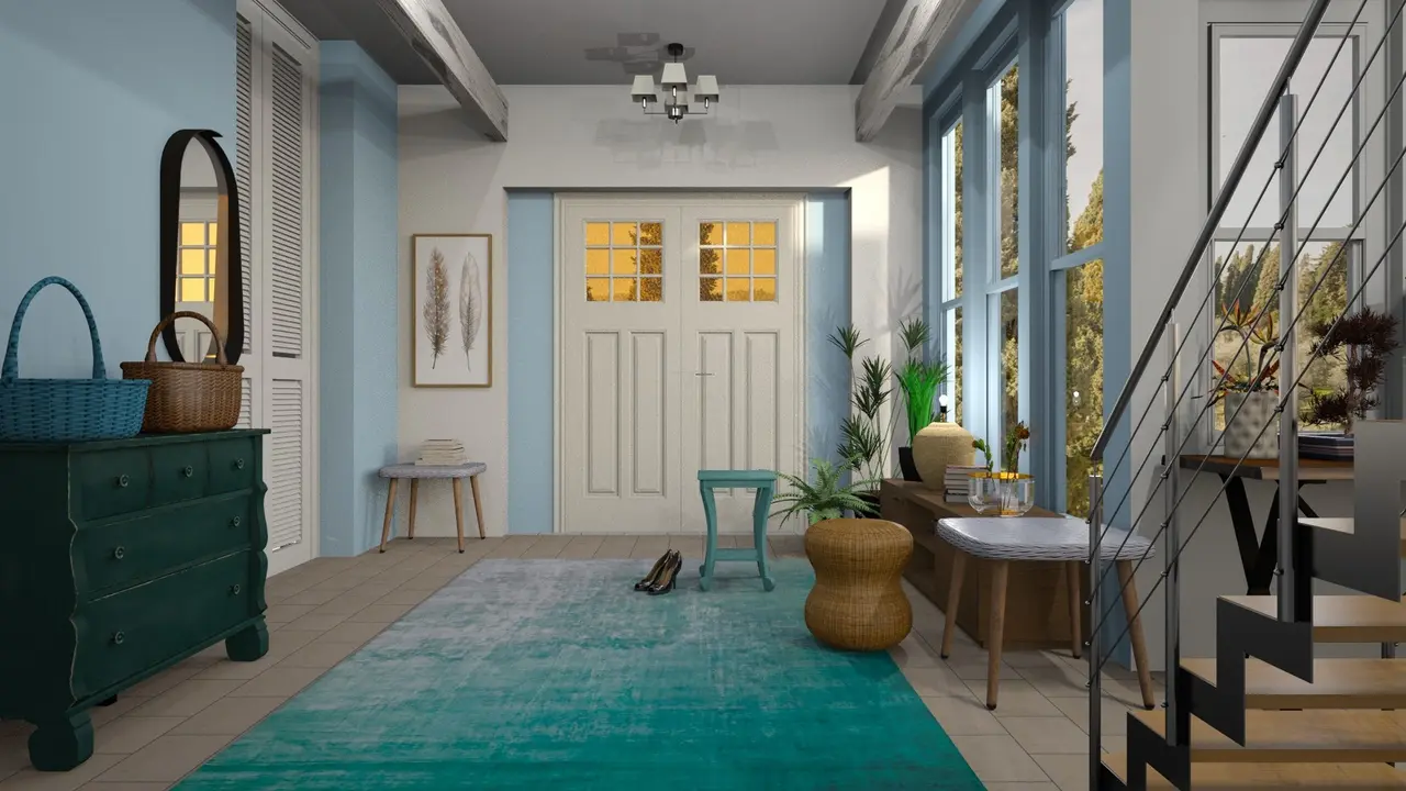 Ilustrasi Dekorasi Rumah Biru Terang (Foto: DarthZuzanka/Pixabay.com)